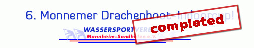 6. Monnemer Drachenboot-Indoorcup, Mannheim